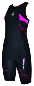 Women's competition swimsuit Aqua Sphere Energize Speed Suit Lady Black/Pink