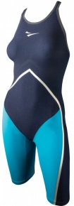 Women's competition swimsuit Finis Rival Closed Back Kneeskin Navy/Aqua