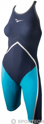 Women's competition swimsuit Finis Rival Open Back Kneeskin Navy/Aqua