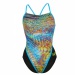 Women's swimwear Michael Phelps Snake Racing Back Multicolor/Black