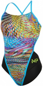 Women's swimwear Michael Phelps Snake Open Back Multicolor/Black