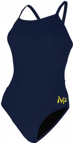 Women's swimwear Michael Phelps Solid Mid Back Navy