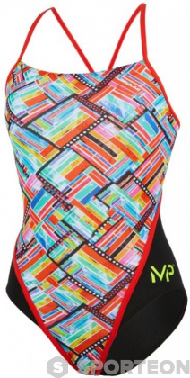 Women's swimwear Michael Phelps Subway Racing Back Multicolor/Black