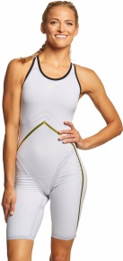 Women's competition swimsuit Finis Rival Open Back Kneeskin White