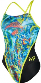 Women's swimwear Michael Phelps Oasis Racing Back Multicolor/Black