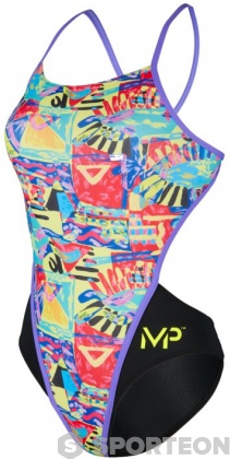 Women's swimwear Michael Phelps Riviera Open Back Multicolor/Black