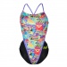 Women's swimwear Michael Phelps Riviera Open Back Multicolor/Black