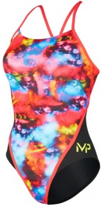 Women's swimwear Michael Phelps Foggy Racing Back Multicolor/Black