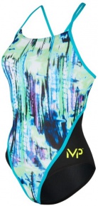 Women's swimwear Michael Phelps Freeze Racing Back Multicolor/Black