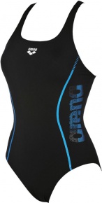 Women's swimwear Arena Resistor One Piece LB Black/Blue