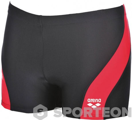 Men's swimsuit Arena Byor Short Black/Fluo Red/White