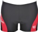 Men's swimsuit Arena Byor Short Black/Fluo Red/White