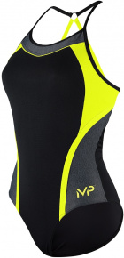 Women's swimwear Michael Phelps Kuta Black/Bright Yellow