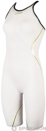 Women's competition swimsuit Finis Rival 2.0 Open Back Kneeskin White