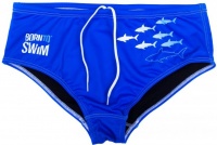 Men's swimsuit BornToSwim Sharks Brief Blue