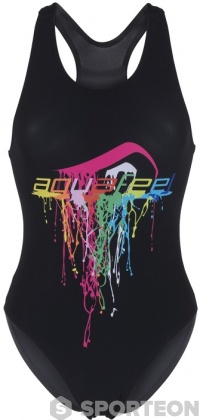 Women's swimwear Aquafeel Watercolors Aquafeelback Black/Multi