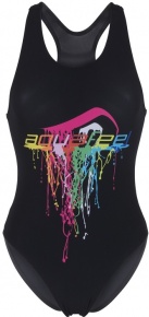 Women's swimwear Aquafeel Watercolors Aquafeelback Black/Multi