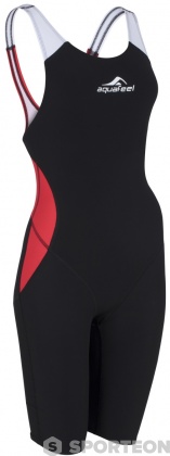 Women's competition swimsuit Aquafeel N2K Closedback I-NOV Racing Black/Red