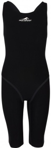 Women's competition swimsuit Aquafeel Neck To Knee Oxygen Racing Black