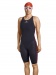 Women's competition swimsuit Aquafeel Neck To Knee Oxygen Racing Black