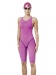 Women's competition swimsuit Aquafeel Neck To Knee Oxygen Racing Pink