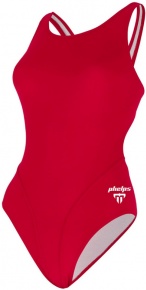 Women's swimwear Michael Phelps Solid Comp Back Red