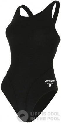 Women's swimwear Michael Phelps Solid Comp Back Black