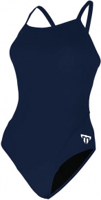 Women's swimwear Michael Phelps Solid Mid Back Navy/White