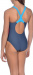 Girl's swimsuit Arena Ren One Piece Junior Shark/Turquoise/Freak Rose