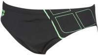 Men's swimsuit Arena Essentials Brief Black/Golf Green