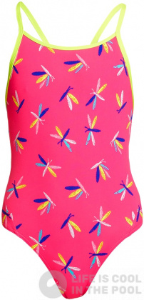 Girl's swimsuit Funkita Fly Dragon Diamond Back One Piece Girls