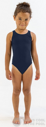 Girl's swimsuit Finis Youth Bladeback Solid Navy