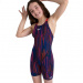 Girl's swimsuit Speedo Fastskin Endurance+ Openback Kneeskin Girl Black/Dragonfire Orange/Punchy Pink/Blue Flame