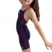 Girl's swimsuit Speedo Fastskin Endurance+ Openback Kneeskin Girl Black/Dragonfire Orange/Punchy Pink/Blue Flame