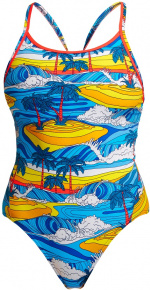 Women's swimwear Funkita Beach Bum Eco Diamond Back One Piece