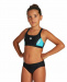 Girl's swimsuit Arena Thrice Two Pieces Junior Black/Martinica/White