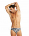 Men's swimsuit Arena Striped Geo Brief Black/Multi