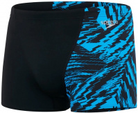 Men's swimsuit Speedo Allover V-Cut Aquashort Black/Pool