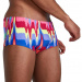 Men's swimsuit Speedo Rainbow Wave 17cm Club Training Allover Brief Magenta/Fluro Pink/Ultraviolet/Pool