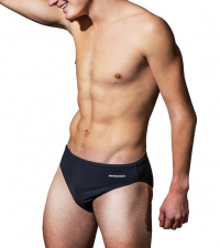 Men's swimsuit Swimaholic Brief Black/Grey