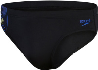 Men's swimsuit Speedo 7cm Tech Panel Brief Black/Chroma Blue/Spritz