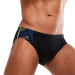 Men's swimsuit Speedo 7cm Tech Panel Brief Black/Chroma Blue/Spritz