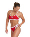 Arena Icons Bikini Cross Back Solid Red/White