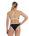 Arena Icons Bikini Cross Back Solid Black/White