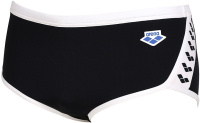 Men's swimsuit Arena Icons Swim Low Waist Short Solid Black/White