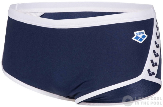 Men's swimsuit Arena Icons Swim Low Waist Short Solid Navy/White