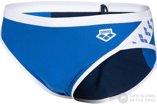 Men's swimsuit Arena Icons Swim Brief Solid Royal/White