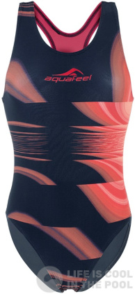 Women's swimwear Aquafeel Red Light Women's swimwear Aquafeelback Red/Black