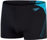 Men's swimsuit Speedo Hyper Boom Splice Aquashort Black/Bolt