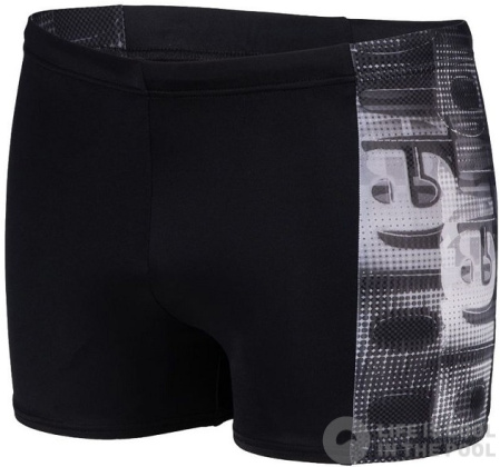 Men's swimsuit Arena Overlap Swim Short Black/White Multi